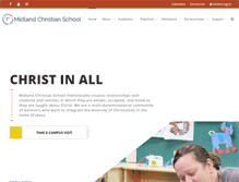 Tablet Screenshot of midlandchristianschool-mi.org